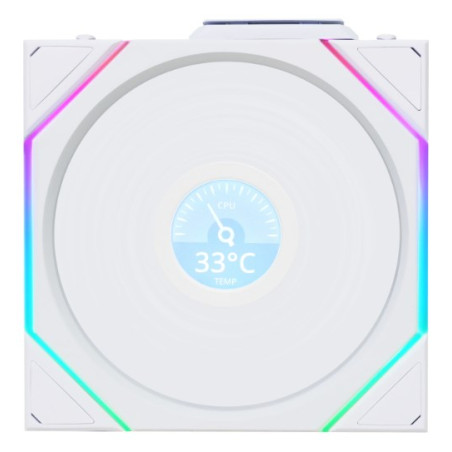 120mm Fan ARGB TL Wireless LCD white