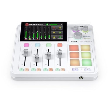 RØDECaster Duo White Podcast production studio Music production station, white