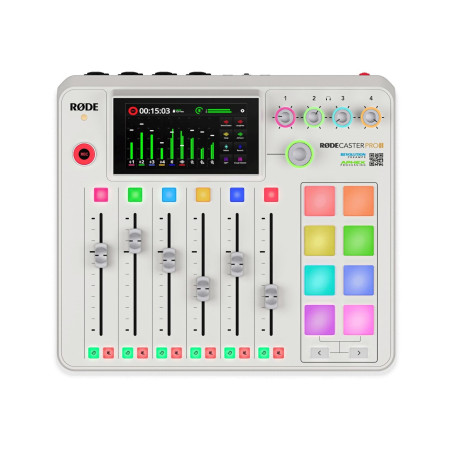 RØDE RODECaster Pro II White - podcast production studio, white