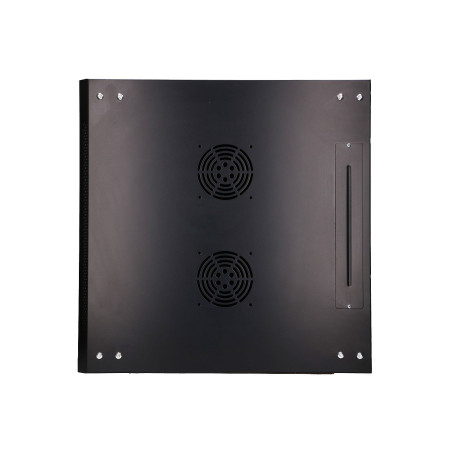 Extralink Rackmount cabinet 12U 600x600 Black wall mounted