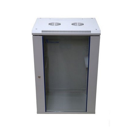 Extralink Rackmount cabinet 18U 600x450 Gray wall mounted