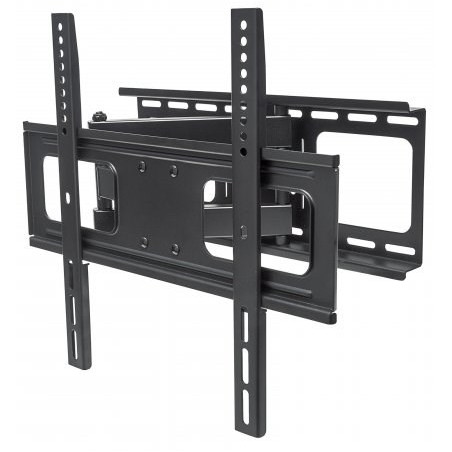 Manhattan TV & Monitor Mount (Clearance Pricing), Wall, Full Motion, 1 screen, Screen Sizes: 32-55", Black, VESA 200x200 to 400x400mm, Max 50kg, LFD, Tilt & Swivel with 3 Pivots, Lifetime Warranty