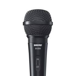Shure SV200 microphone...