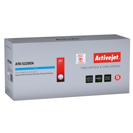 Activejet ATK-5220CN Toner (replacement for Kyocera TK-5220C; Supreme; 1200 pages; cyan)