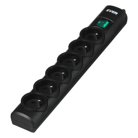 Ever Optima 5m Black 6 AC outlet(s) 250 V