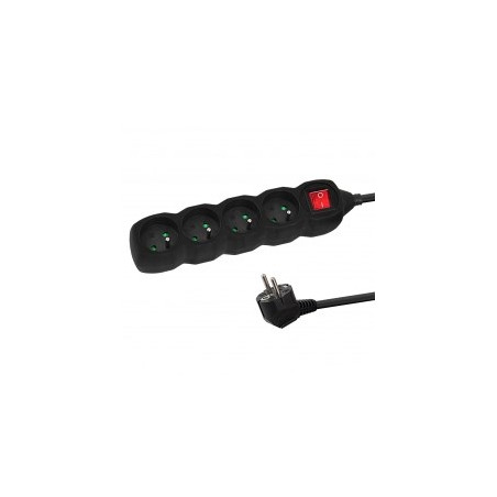 Esperanza ELK213K power extension 3 m 4 AC outlet(s) Indoor Black