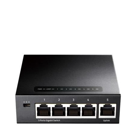 Cudy GS105 network switch Unmanaged Gigabit Ethernet (10/100/1000) Black