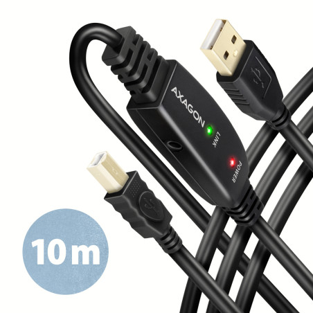 CABLE USB2.0 A-M/B-M ACTIVE/10M ADR-210B AXAGON