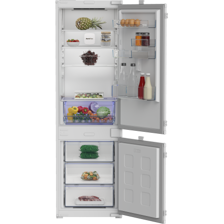 BEKO Refrigerator | B3BCNA294HS | Energy efficiency class E | Built-in | Combi | Height 177.5 cm | No Frost system | Fridge net capacity 194 L | Freezer net capacity 76 L | Display | 37 dB | White