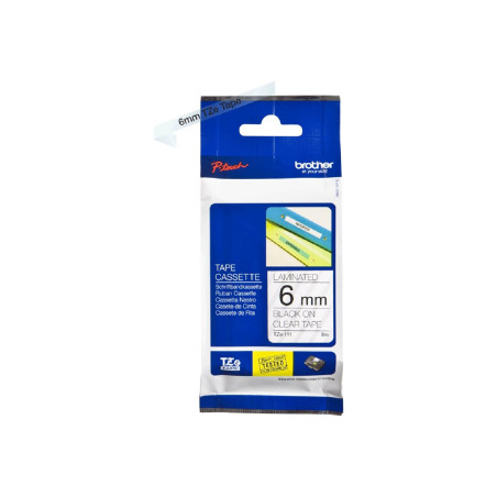 BROTHER TZE111 tape cassette 6mm 8m
