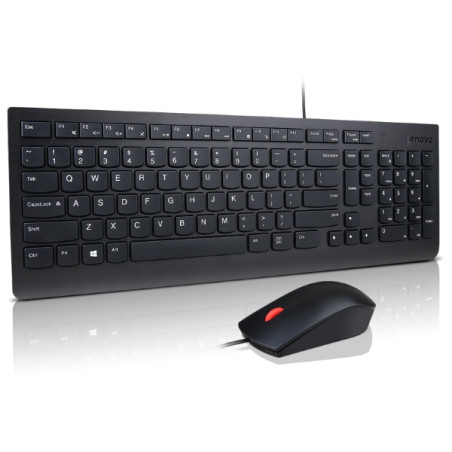 Lenovo Essential | Keyboard and Mouse Combo | Wired | US Euro | Black