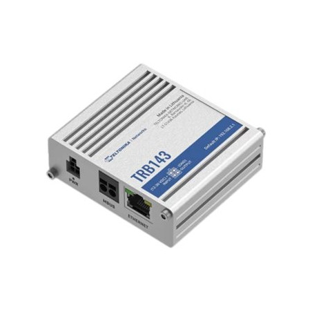 Teltonika | LTE Cat 4 M-Bus | TRB143 | 10/100/1000 Mbit/s | Ethernet LAN (RJ-45) ports 1 | Mesh Support No | MU-MiMO No | 4G
