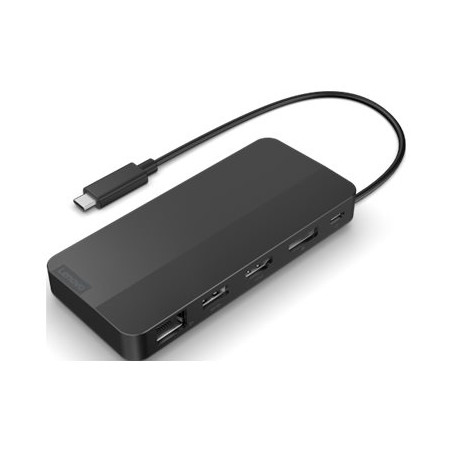 Lenovo | USB-C Dual Display Travel Dock with Adapter | 40B90100EU | Ethernet LAN (RJ-45) ports 1 | DisplayPorts quantity 1 | USB 3.0 (3.1 Gen 1) ports quantity 1 x USB-A 10 Gbps, 2 x USB-C 10 Gbps | HDMI ports quantity 1 | 65 W | Warranty 36 month(s)