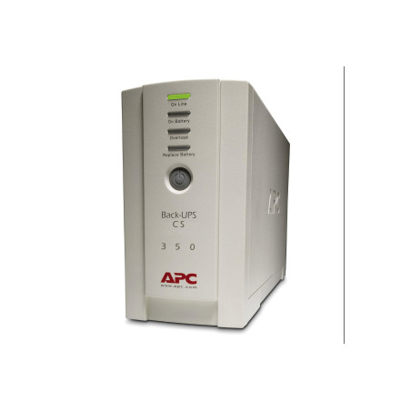 APC Back-UPS CS 350 UPS AC 230V 210Watt 350VA RS-232 USB output connectors 4 beige
