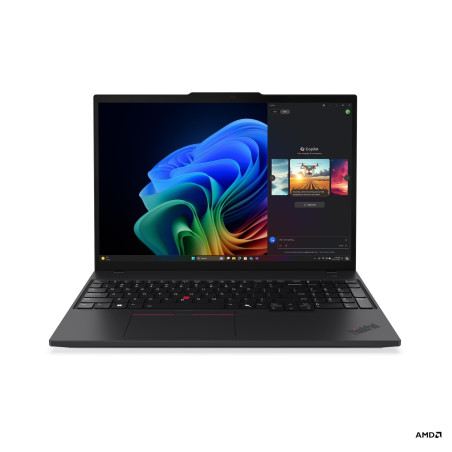 Lenovo Thinkpad T16 G4 AMD | Black | 16 " | IPS | WUXGA | 1920 x 1200 pixels | Anti-glare | AMD Ryzen AI 5 PRO | 340 | 32 GB | SO-DIMM DDR5 | Solid-state drive capacity 512 GB | AMD Radeon 840M Graphics | Windows 11 Pro | 802.11be | Bluetooth version 5.4 | LTE Upgradable | Keyboard language Nordic | Keyboard backlit | Warranty 36 month(s) | Battery warranty 12 month(s)