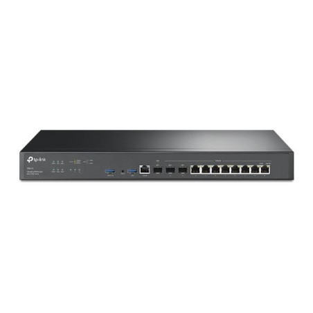 TP-LINK | Omada VPN Router with 10G Ports | ER8411 | 10/100/1000 Mbit/s | Ethernet LAN (RJ-45) ports 8 | Mesh Support No | MU-MiMO No | 4G