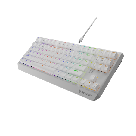 Genesis | THOR 230 | Mechanical Gaming Keyboard | Wired | US | Outemu Brown | White