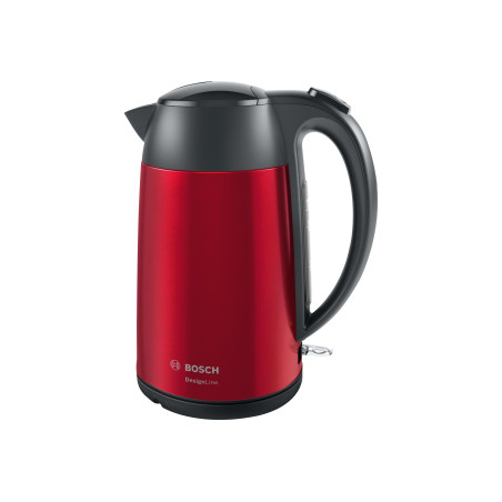 Bosch | Kettle | DesignLine TWK3P424 | Electric | 2400 W | 1.7 L | Stainless steel | 360° rotational base | Red