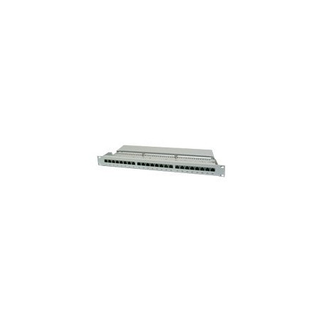 Digitus | Patch Panel | DN-91624S | 48.2 x 4.4 x 10.9 cm | Category: CAT 6; Ports: 24 x RJ45; Retention strength: 7.7 kg; Insertion force: 30N max | White