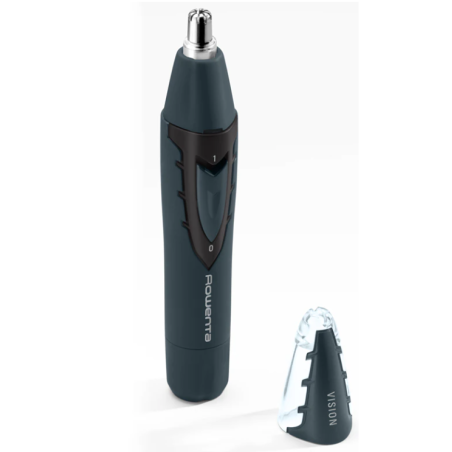 Rowenta Nose and Ear Trimmer | TN3011F0 | Cordless | Wet & Dry | Black/Blue