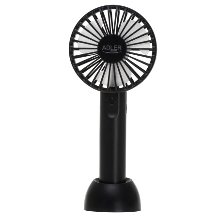 Adler Mini USB Fan | AD 7338 | Desk Fan | Diameter 7 cm | Number of speeds 3 | Black