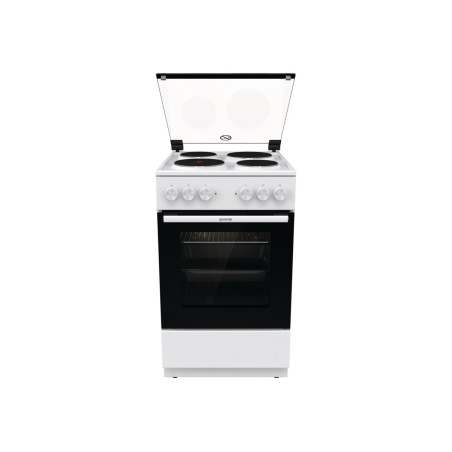 Gorenje Cooker | GE5A21WH | Hob type Electric | Oven type Electric | White | Width 50 cm | Grilling | Depth 59.4 cm | 68 L