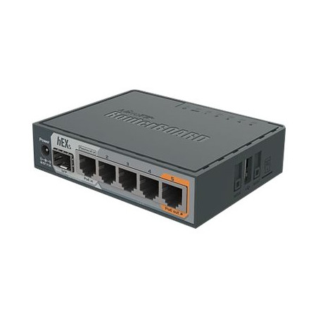 NET ROUTER 10/100/1000M 5PORT/HEX S RB760IGS MIKROTIK