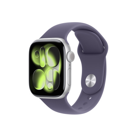 Apple Watch Series 11 GPS 42mm Silver Aluminium Case with Purple Fog Sport Band - M/L | Apple