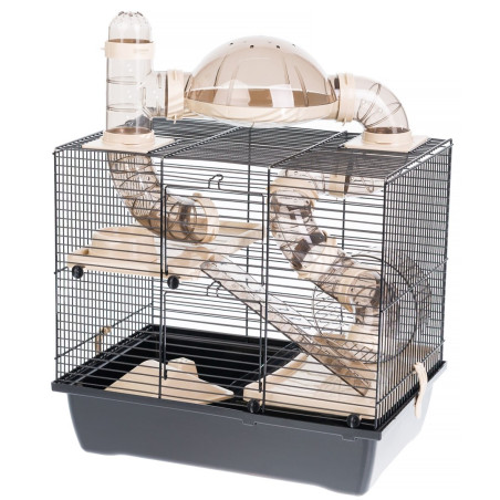 INTER-ZOO Rocky + Terrace beige - cage for a hamster