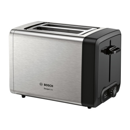 Bosch | DesignLine Toaster | TAT4P420 | Power 970 W | Number of slots 2 | Housing material Stainless Steel | Stainless steel/Black