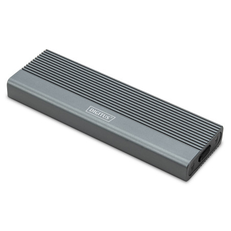 Digitus USB M.2 hard disk enclosure, SSD, external, NVMe + SATA, 10Gbps (NVMe) 6 Gbps (SATA), USB3.1 Gen2 | DA-71156