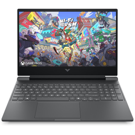 HP Victus | 15-FB3020NW | Black | 15.6 " | IPS | FHD | 1920 x 1080 pixels | Anti-glare | AMD Ryzen 5 | 240 | 16 GB | DDR5 | Solid-state drive capacity 512 GB | NVIDIA GeForce RTX 5050 | GDDR7 | 8 GB | Windows 11 Home | 802.11ax | Bluetooth version 5.4 | Keyboard language English | Warranty 24 month(s) | Battery warranty 12 month(s)