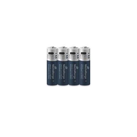 BATTERY RECH. LI-ION AAA 1.5V/500MAH 4P MRBAT160 MEDIARANGE