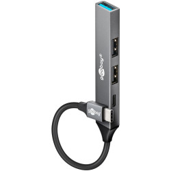 Goobay Slim 4-Port USB Hub,...