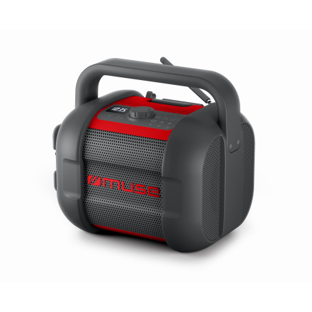Muse | Jobsite Radio | M-968 BTR | 40 W | Waterproof | Bluetooth | Wireless connection | Portable | NFC features | Black/Red