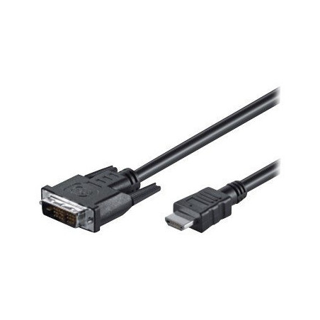 Goobay | DVI-D/HDMI cable, nickel plated | 50580 | DVI-D male Single-Link (18+1 pin) | HDMI male (type A) | 2 m