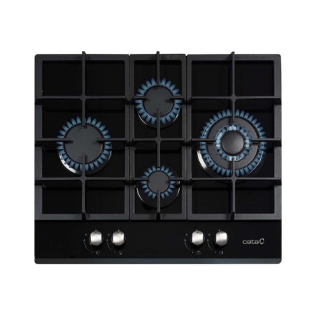CATA | Hob | LCI 6031 B | Gas on glass | Number of burners/cooking zones 4 | Rotary knobs | Black