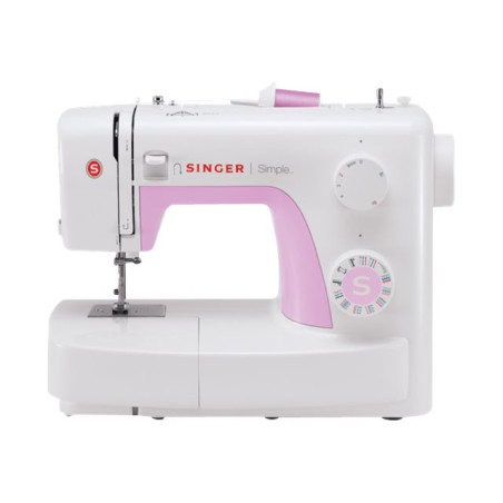 Singer | SIMPLE 3223 | Number of stitches 23 | Number of buttonholes 1 | White/Pink