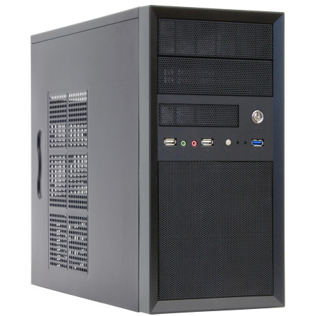 Case|CHIEFTEC|MiniTower|MicroATX|Colour Black|CT-01B-OP