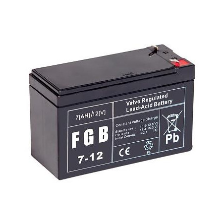 BATTERY 12V 7AH VRLA/FGB7-12 EMU