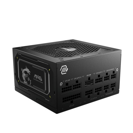 Power Supply|MSI|MAG A850GL PCIE5 II|850 Watts|Efficiency 80 PLUS GOLD|PFC Active|MAGA850GLPCIE5II