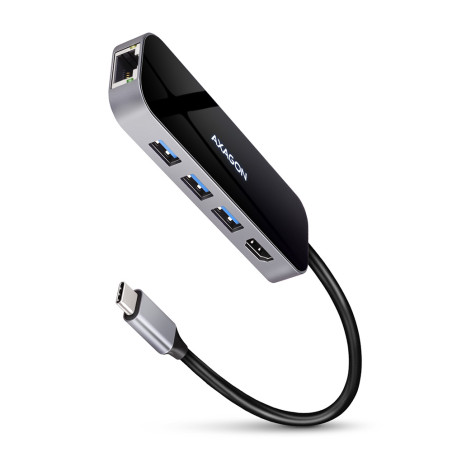 I/O HUB USB-C 6IN1/0.2M HMC-6GL AXAGON