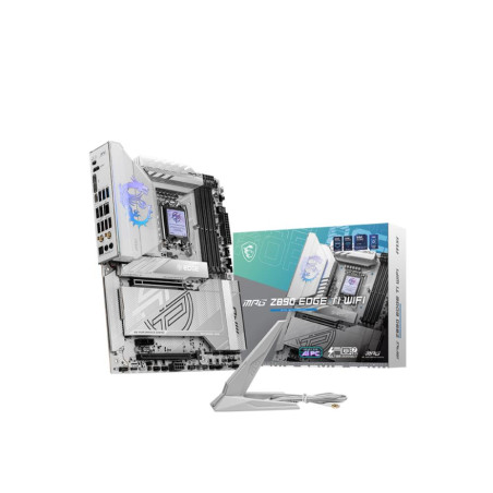 MSI MPG Z890 EDGE TI WIFI | Processor family Intel | Processor socket LGA1851 | Supported hard disk drive interfaces SATA, M.2 | Number of SATA connectors 4