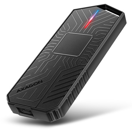 AXAGON USB-C 10Gbps - M.2 NVMe and SATA SSD GAME M.2 box | EEM2-GAM