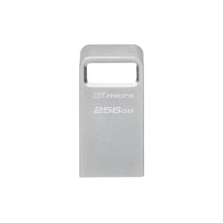 Kingston | USB 3.2 Flash Drive | DataTraveler micro | 256 GB | USB Type-A | Silver