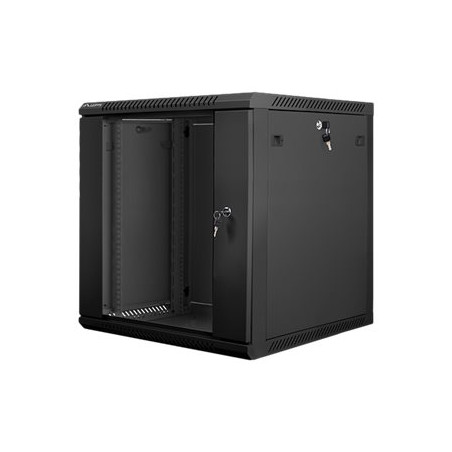LANBERG WF01-6612-10B wall-mounted rack 19inch demounted flat pack 12U/600x600mm black
