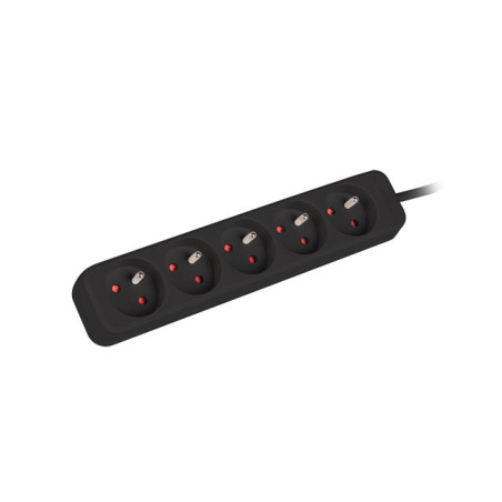 Lanberg | Power strip outlets for UPS system, 1m | PS0-05E-0100-IEC-BK | Sockets quantity 5