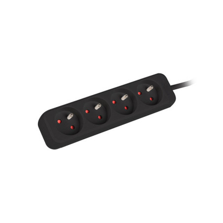 Lanberg | Power strip 1m 4x outlets for UPS system | PS0-04E-0100-IEC-BK | Sockets quantity 4
