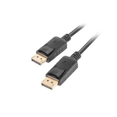 Lanberg | DisplayPort Cable 19 Pin V1.2 4K, 1M | CA-DPDP-10CC-0010-BK | DisplayPort to DisplayPort