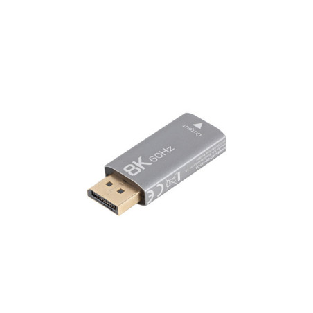 Lanberg Displayport (M) to HDMI (F) Adapter 8K, Silver | AD-DP-HD-03